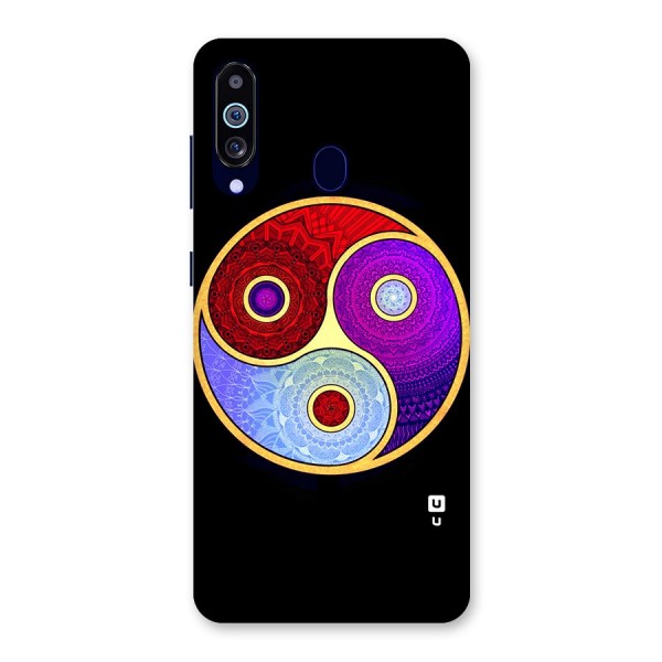 Yin Yang Mandala Design Back Case for Galaxy A60