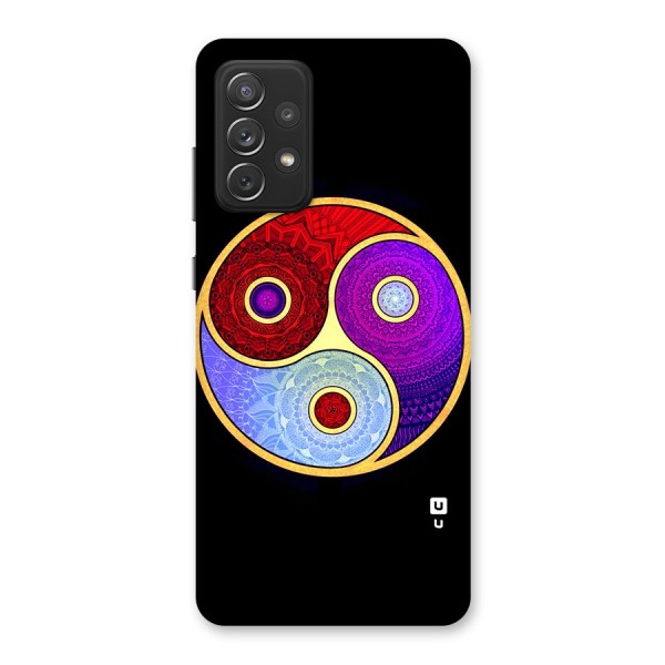 Yin Yang Mandala Design Back Case for Galaxy A72