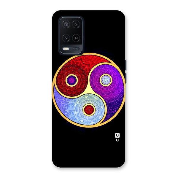 Yin Yang Mandala Design Back Case for Oppo A54