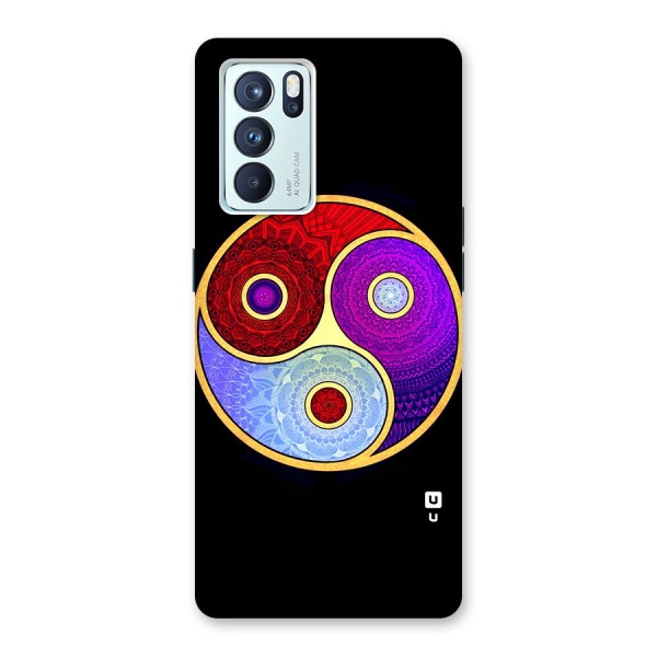 Yin Yang Mandala Design Back Case for Oppo Reno6 Pro 5G