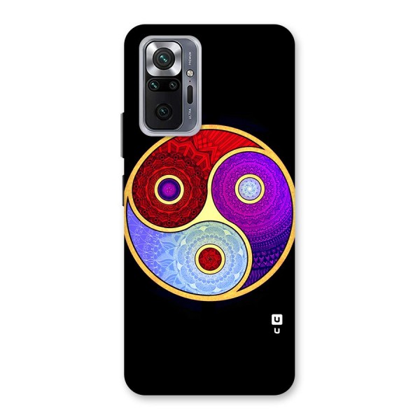 Yin Yang Mandala Design Back Case for Redmi Note 10 Pro