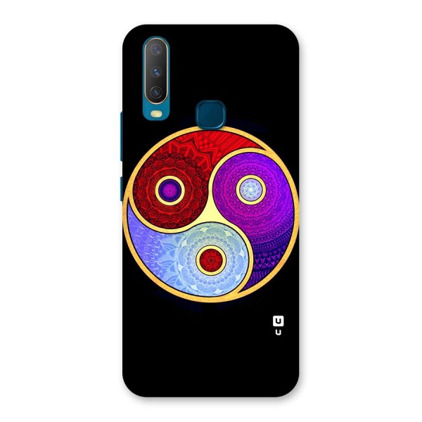 Yin Yang Mandala Design Back Case for Vivo U10