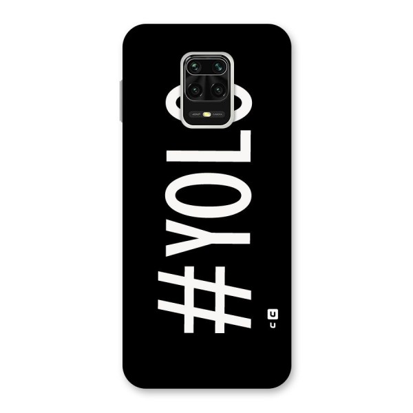 Yolo Back Case for Redmi Note 9 Pro Max