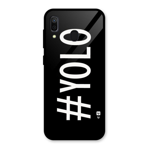 Yolo Glass Back Case for Galaxy A30