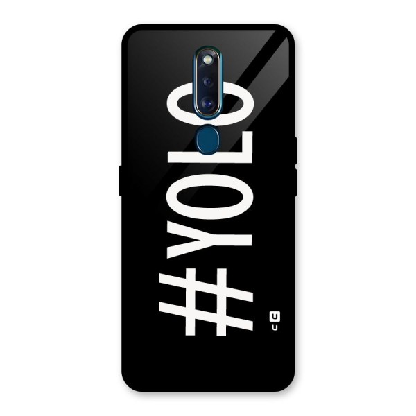 Yolo Glass Back Case for Oppo F11 Pro