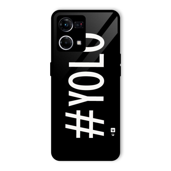 Yolo Glass Back Case for Oppo F21 Pro 4G