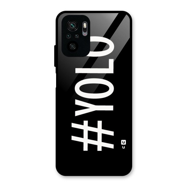 Yolo Glass Back Case for Redmi Note 10