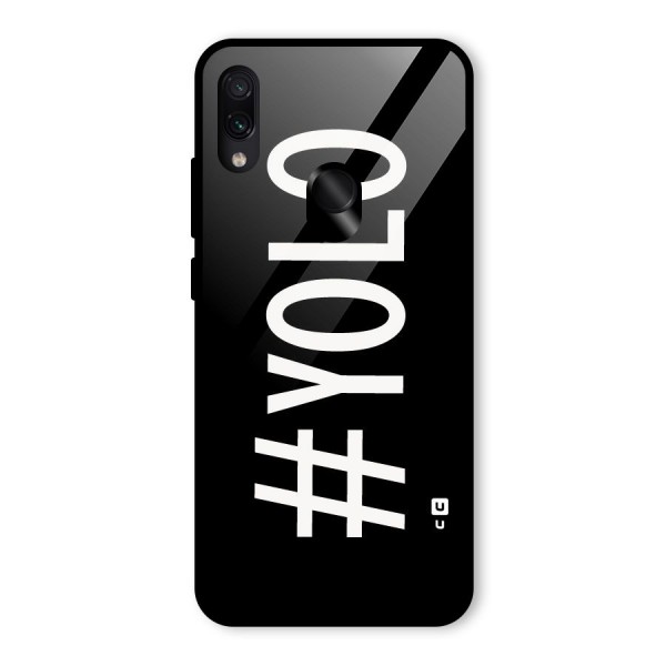 Yolo Glass Back Case for Redmi Note 7