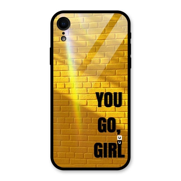 You Go Girl Wall Glass Back Case for XR