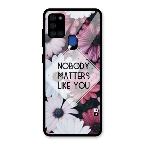 You Matter Glass Back Case for Galaxy A21s