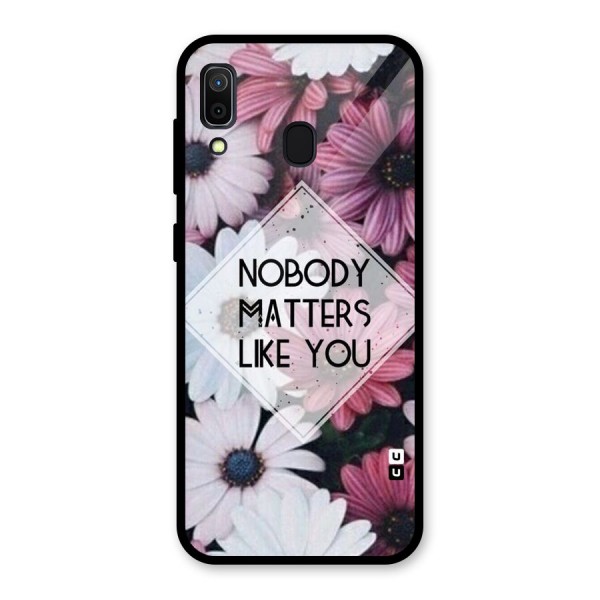 You Matter Glass Back Case for Galaxy A30