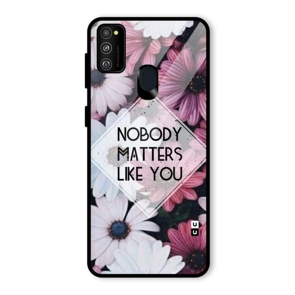 You Matter Glass Back Case for Galaxy M21