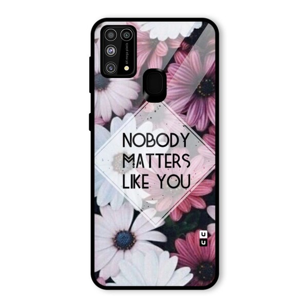 You Matter Glass Back Case for Galaxy M31