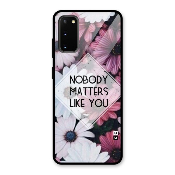 You Matter Glass Back Case for Galaxy S20