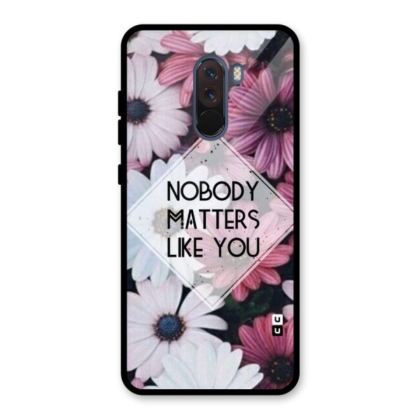 You Matter Glass Back Case for Poco F1