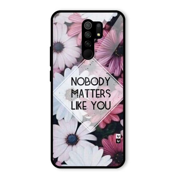 You Matter Glass Back Case for Redmi 9 Prime