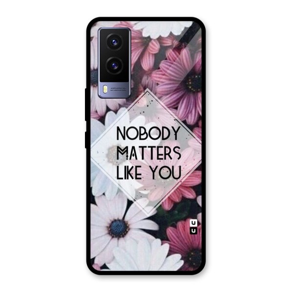 You Matter Glass Back Case for Vivo V21e 5G