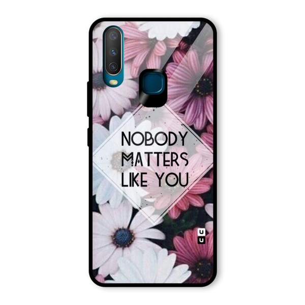 You Matter Glass Back Case for Vivo Y12