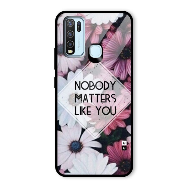 You Matter Glass Back Case for Vivo Y30