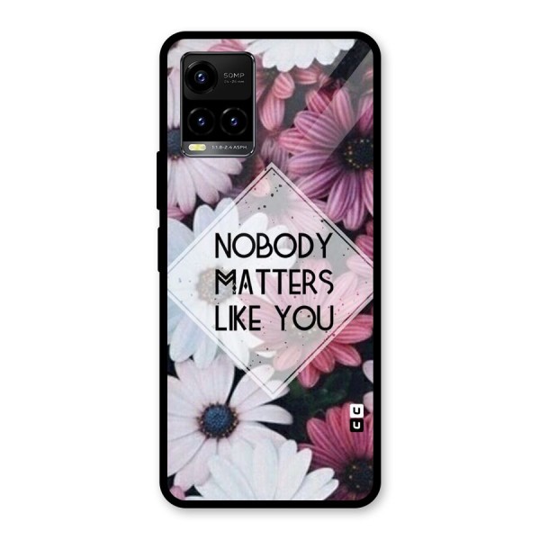 You Matter Glass Back Case for Vivo Y33s