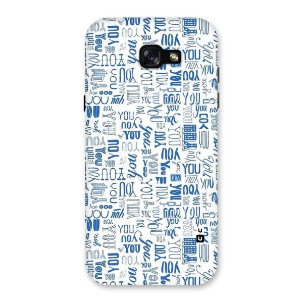 You Pattern Back Case for Galaxy A7 (2017)