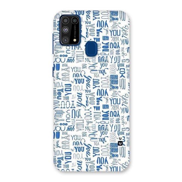 You Pattern Back Case for Galaxy F41