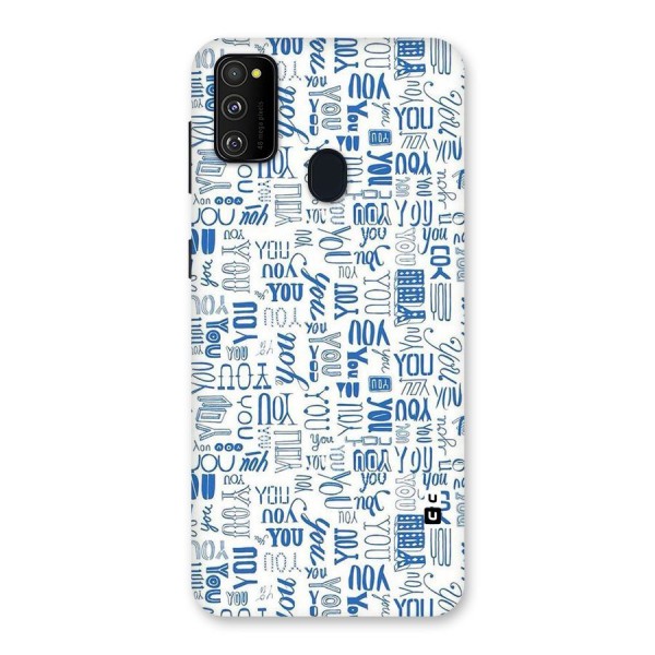 You Pattern Back Case for Galaxy M21