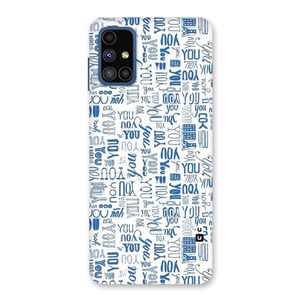 You Pattern Back Case for Galaxy M51