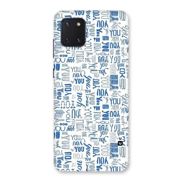 You Pattern Back Case for Galaxy Note 10 Lite