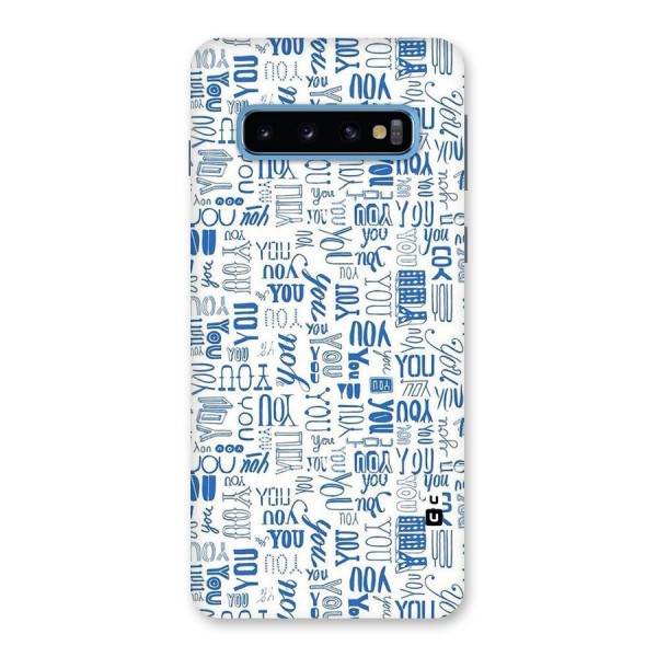 You Pattern Back Case for Galaxy S10