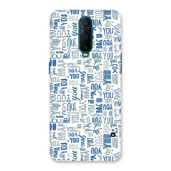 You Pattern Back Case for Oppo R17 Pro