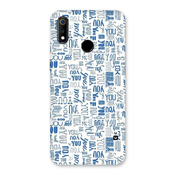 You Pattern Back Case for Realme 3