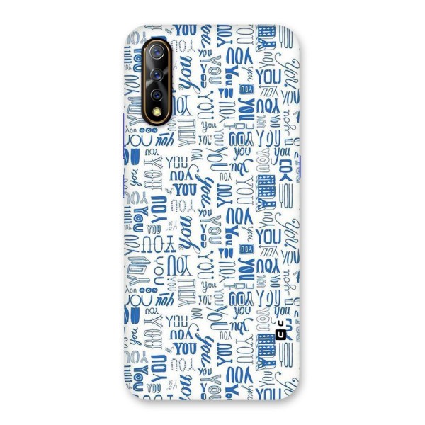 You Pattern Back Case for Vivo Z1x