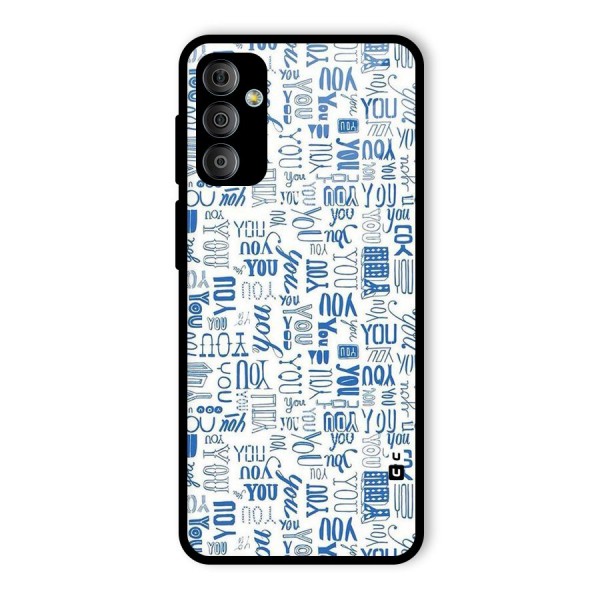 You Pattern Glass Back Case for Galaxy F23