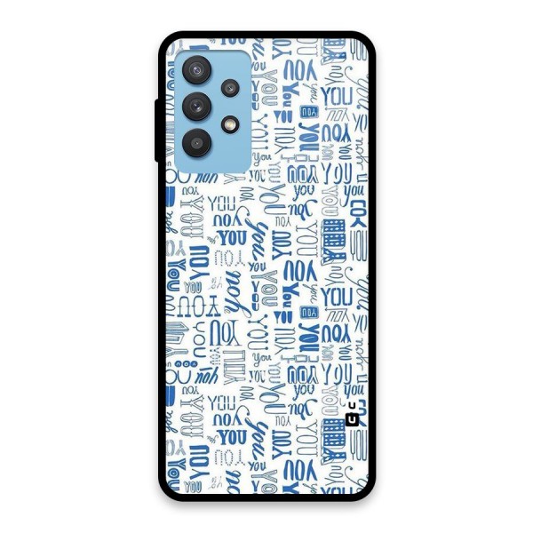 You Pattern Glass Back Case for Galaxy M32 5G