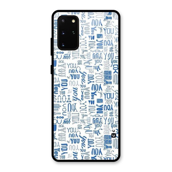 You Pattern Glass Back Case for Galaxy S20 Plus