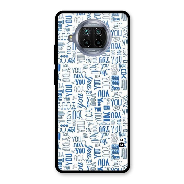 You Pattern Glass Back Case for Mi 10i