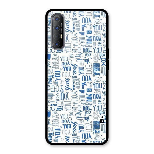 You Pattern Glass Back Case for Oppo Reno3 Pro