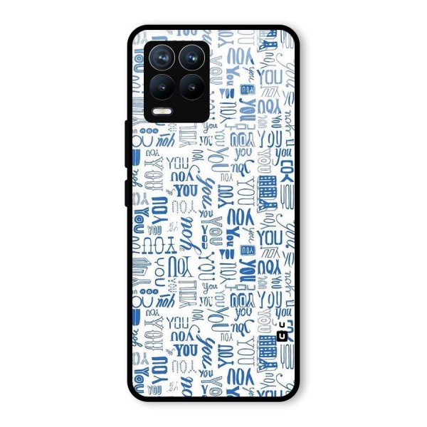 You Pattern Glass Back Case for Realme 8 Pro