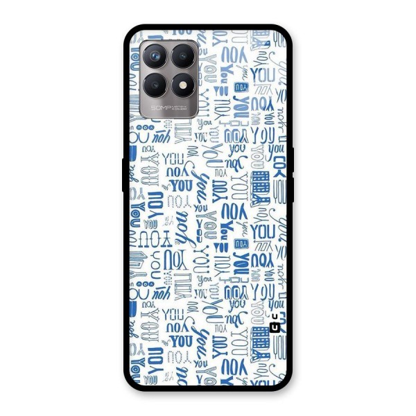 You Pattern Glass Back Case for Realme 8i