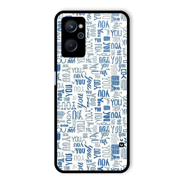 You Pattern Glass Back Case for Realme 9i