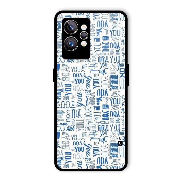 You Pattern Glass Back Case for Realme GT2 Pro