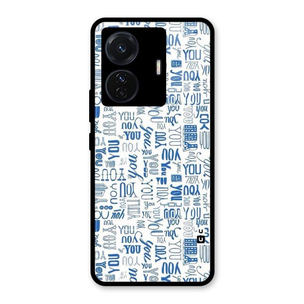 You Pattern Glass Back Case for Vivo T1 Pro