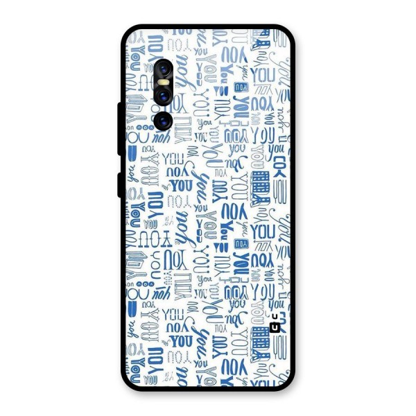 You Pattern Glass Back Case for Vivo V15 Pro