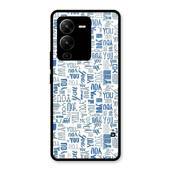 You Pattern Glass Back Case for Vivo V25 Pro