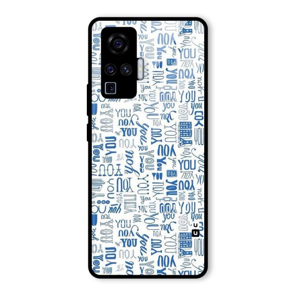 You Pattern Glass Back Case for Vivo X50 Pro