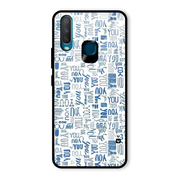 You Pattern Glass Back Case for Vivo Y12