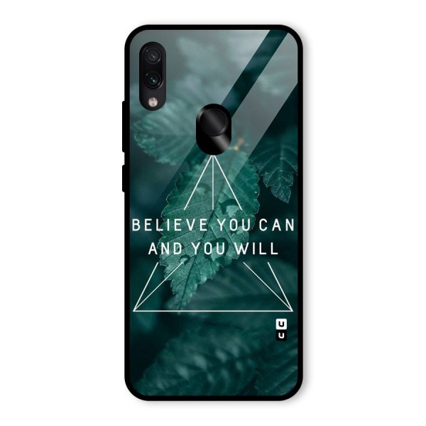 You Will Glass Back Case for Redmi Note 7