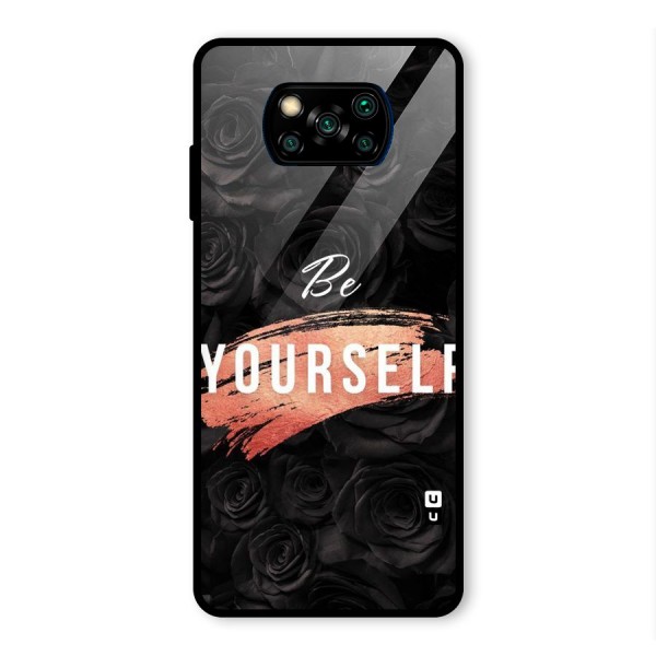 Yourself Shade Glass Back Case for Poco X3 Pro