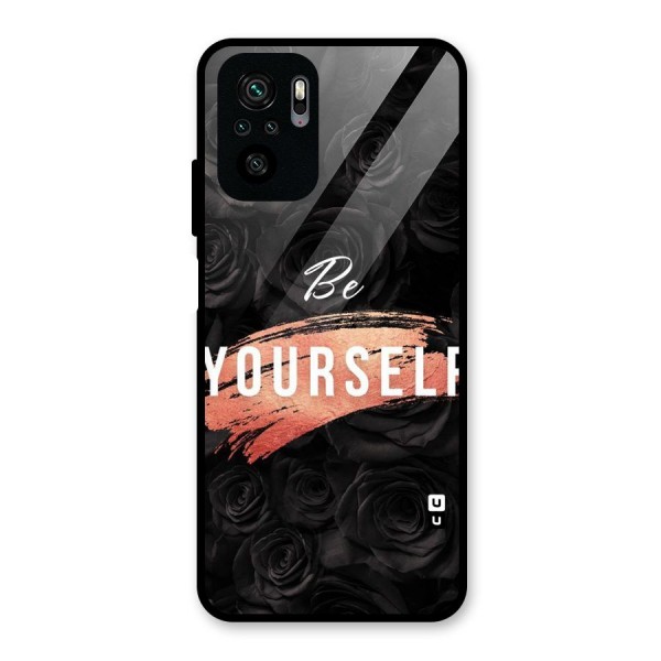 Yourself Shade Glass Back Case for Redmi Note 10S